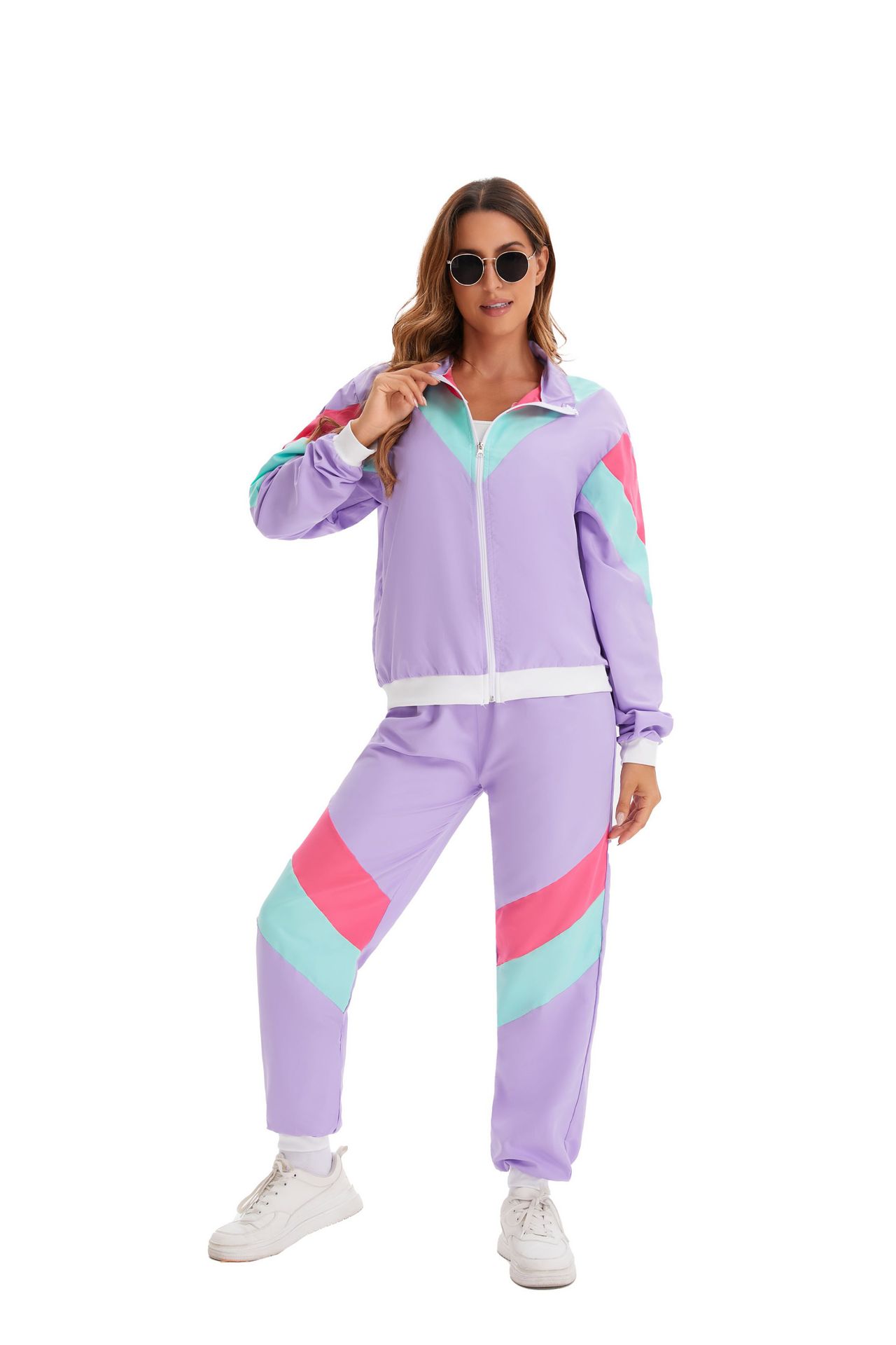 80s Vintage Hip Hop Tracksuit Halloween Retro Costume Fashion Sportswear